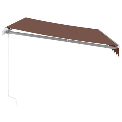 Luifel Handmatig Uittrekbaar 350X250 Cm Bruin