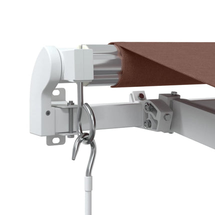 Luifel Handmatig Uittrekbaar 350X250 Cm Bruin