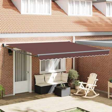Luifel Uittrekbaar 3X2,5 M Stof En Aluminium Antraciet En Wit