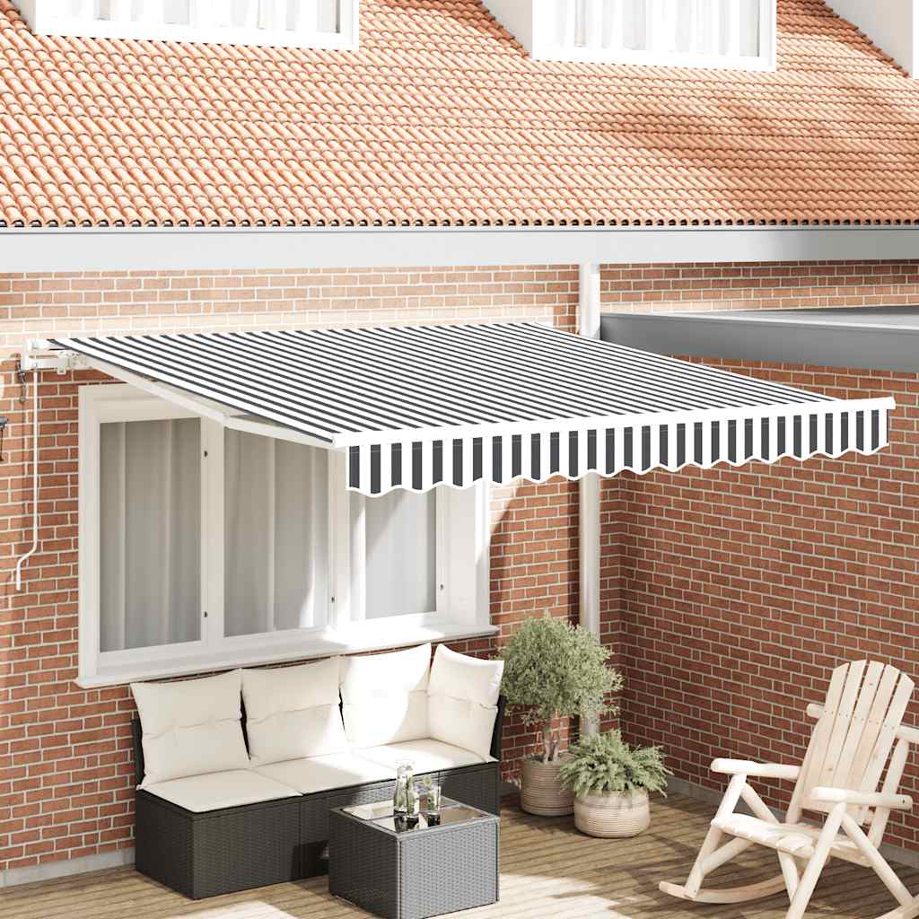 Luifel Automatisch Uittrekbaar Kleur En Antraciet En Wit