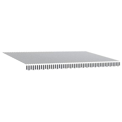 Luifel Handmatig Uittrekbaar 500X300 Cm Antraciet En Wit Crèmekleurige Streep