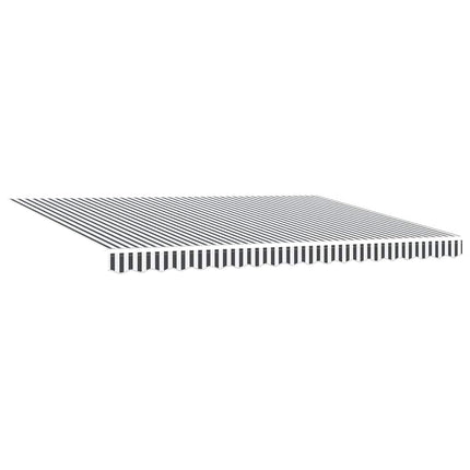 Luifel Handmatig Uittrekbaar 450X300 Cm Antraciet En Wit
