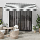 3 x 2.5 m / Antracietkleurig en wit (wit frame)