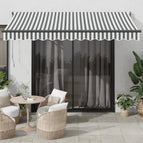 3.5 x 2.5 m / Antraciet en wit (lijst antraciet)