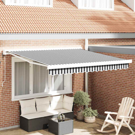 Luifel Uittrekbaar 3,5X2,5 M Stof En Aluminium Kleurig