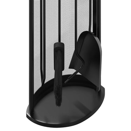 5-Delige Openhaardgereedschapset 23X15X66 Cm Staal