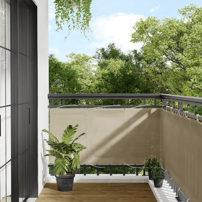 Balkon Scherm Pu Gecoat Oxford Alu Beige