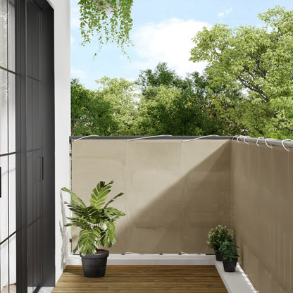 Balkon Scherm Pu Gecoat Oxford Alu Beige