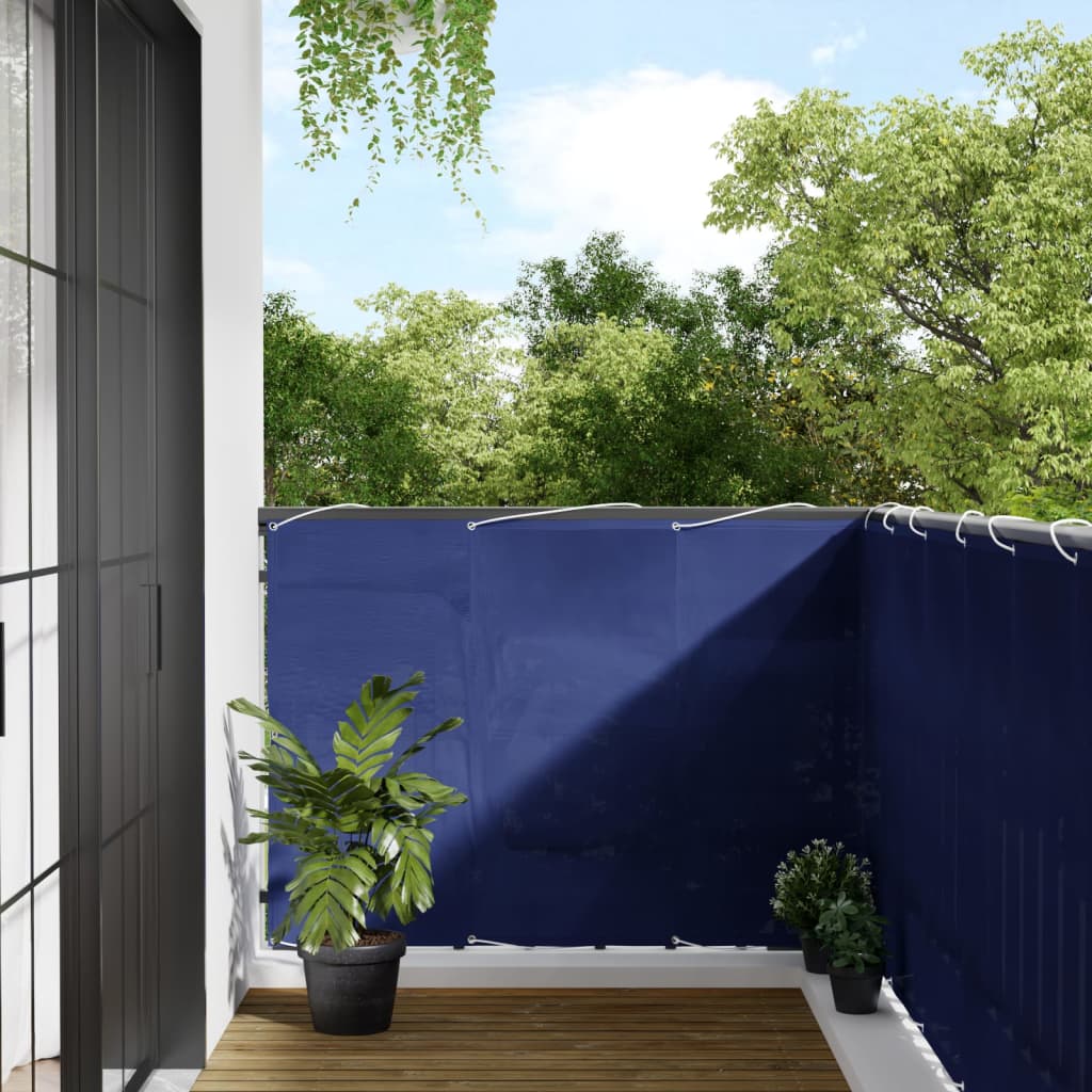 Balkon Scherm Oxford Stof Blauw