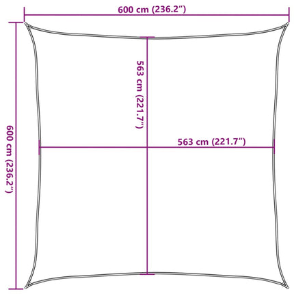 Zonnezeil 100% Polyester Oxford Kleurig Zand