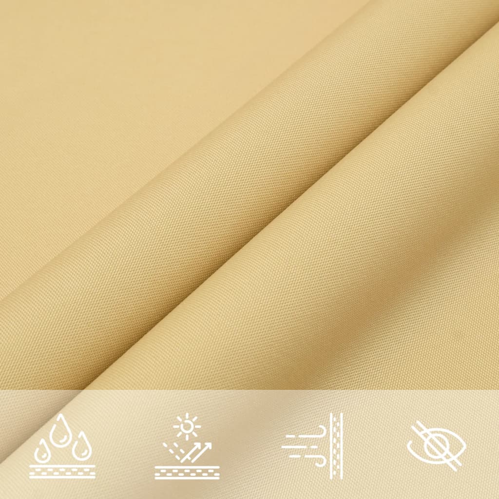 Zonnezeil 6X3 M 100% Polyester Oxford Kleurig Zand