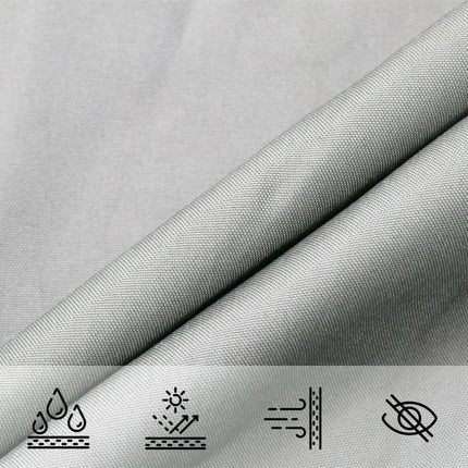 Zonnezeil 100% Polyester Oxford Lichtgrijs
