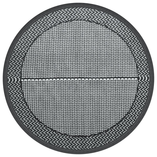 Buitenkleed Arakil Ø120 Cm Pp Zwart En Grijs