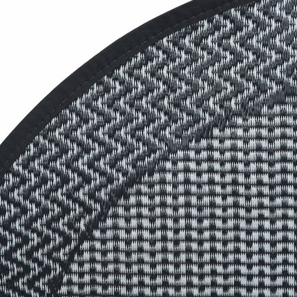 Buitenkleed Arakil Ø120 Cm Pp Zwart En Grijs