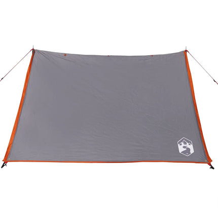 Tent 2-Persoons Waterdicht Grijs En Oranje