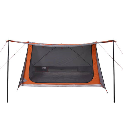 Tent 2-Persoons Waterdicht Grijs En Oranje