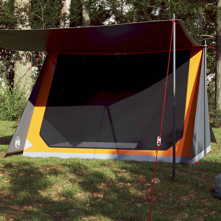 Tent 2-Persoons Waterdicht Grijs En Oranje