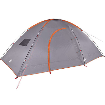 Tent 8-Persoons Waterdicht Grijs En Oranje