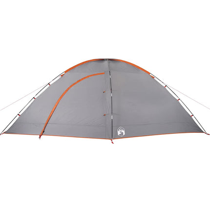 Tent 8-Persoons Waterdicht Grijs En Oranje