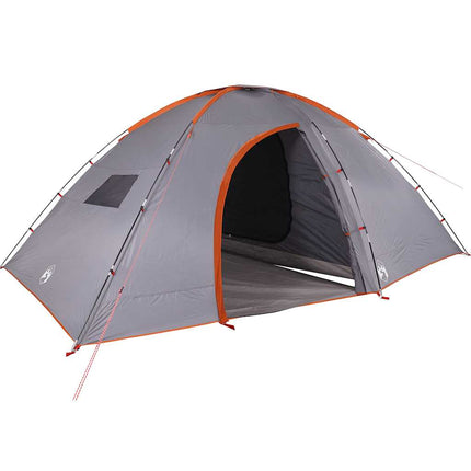 Tent 8-Persoons Waterdicht Grijs En Oranje