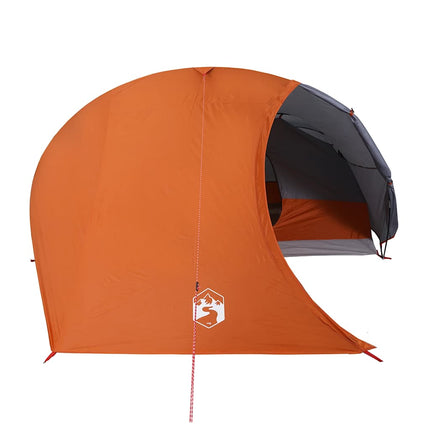 Koepeltent 4-Persoons Waterdicht Grijs En Oranje