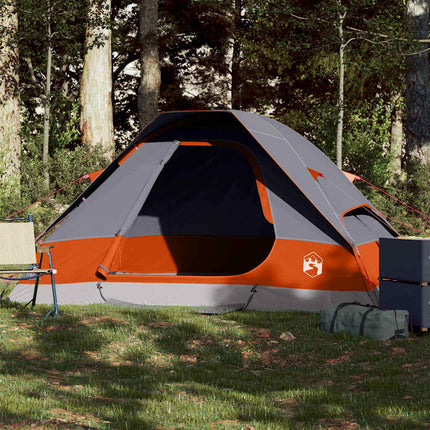 Koepeltent Waterdicht Grijs En Oranje