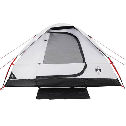 Koepeltent 6-persoons waterdicht verduisterend stof wit