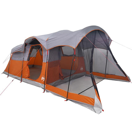 Tunneltent 8-Persoons Waterdicht En Oranje Grijs
