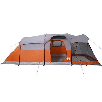Tunneltent 8-Persoons Waterdicht En Oranje Grijs
