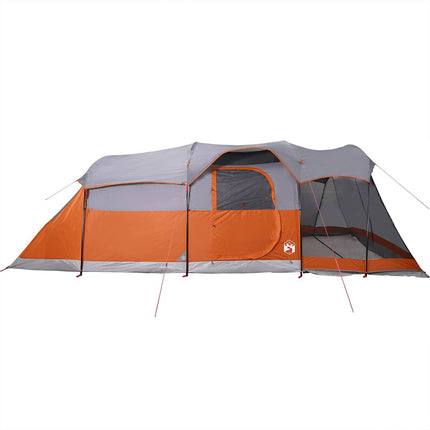 Tunneltent 8-Persoons Waterdicht En Oranje Grijs