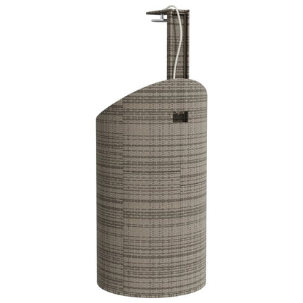 Buitendouche 100X100X241,5 Cm Poly Rattan En Acaciahout