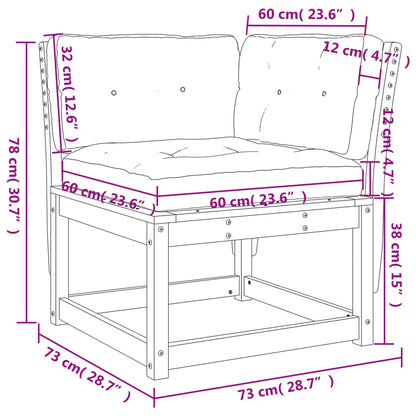 Tuinhoekbank 73X73X78 Cm Grenenhout