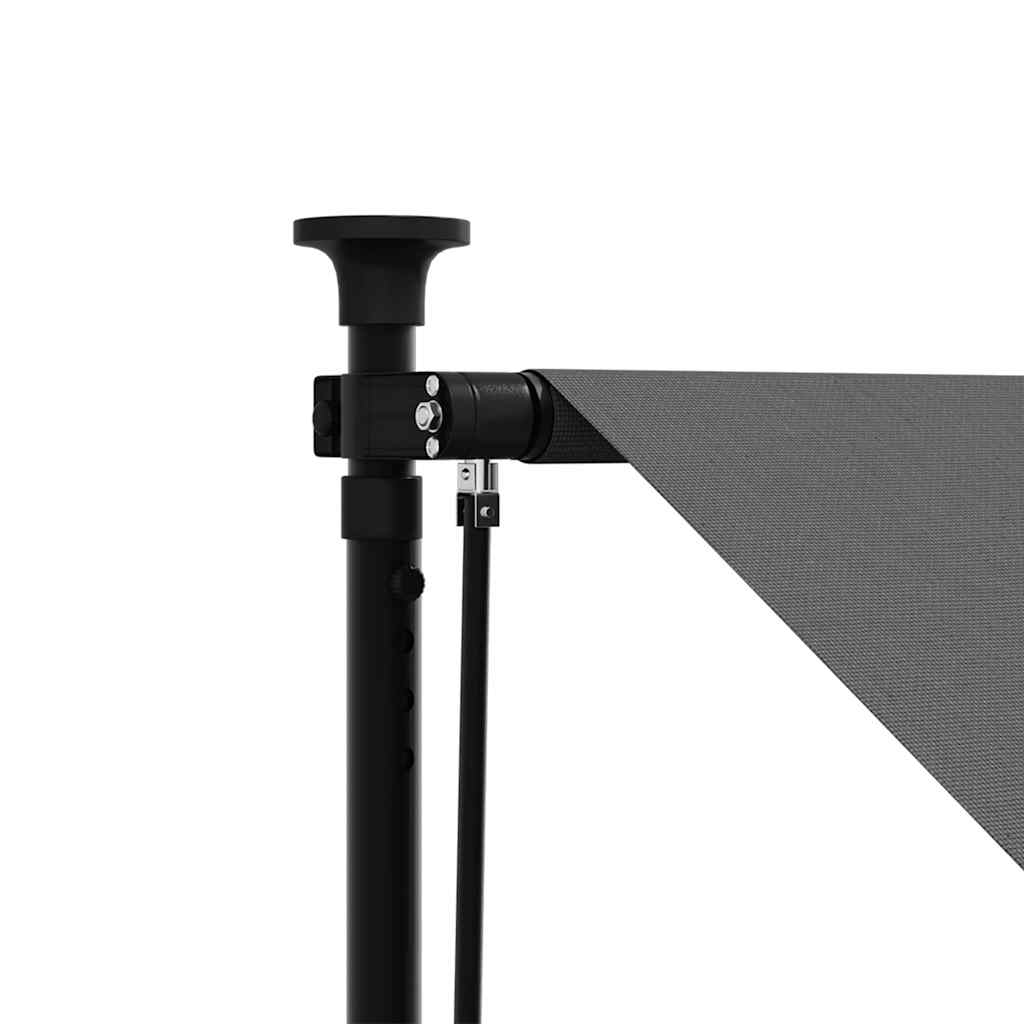 Luifel Uittrekbaar 350X150 Cm Stof En Staal Kleurig Antraciet