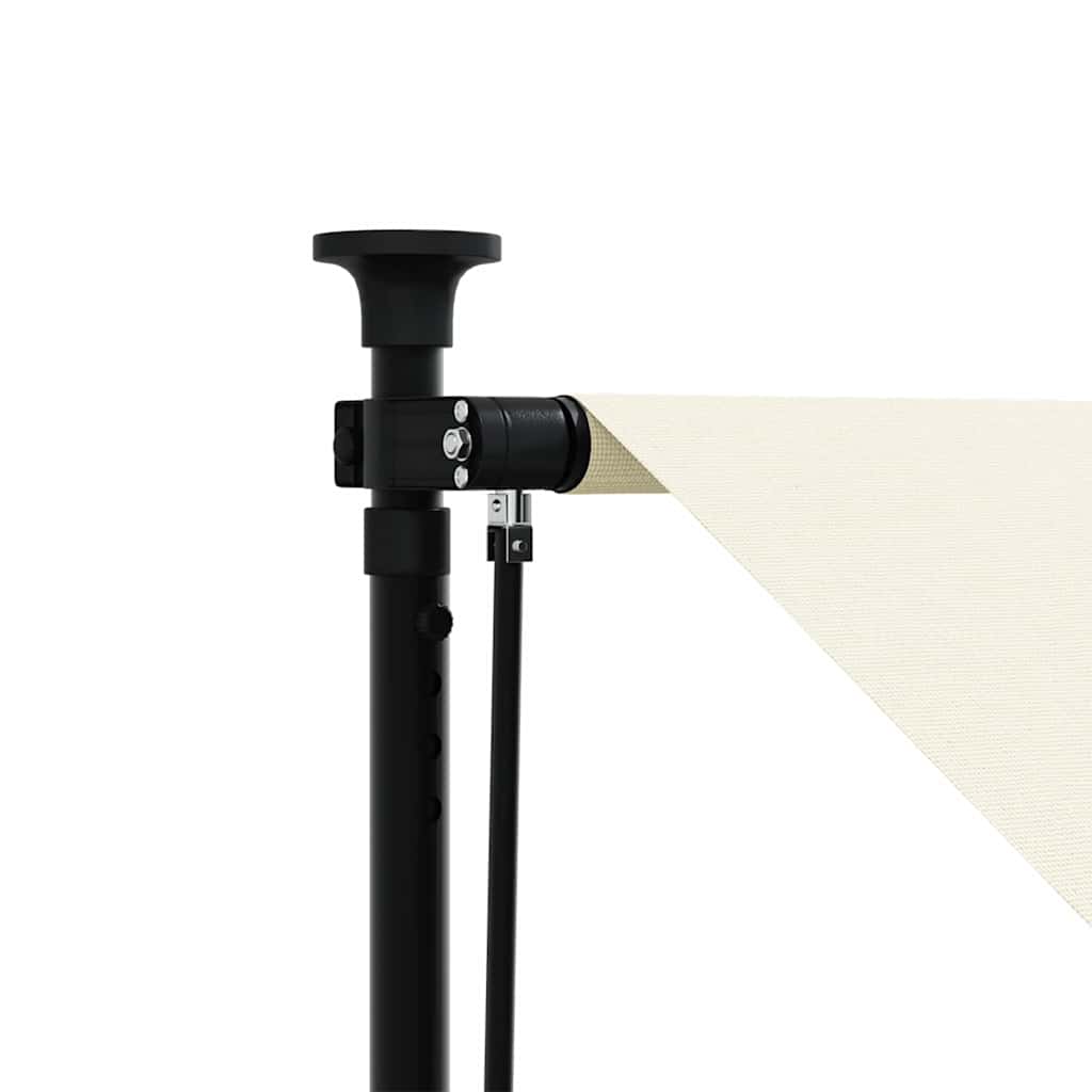 Luifel Uittrekbaar 350X150 Cm Stof En Staal Kleurig Crème