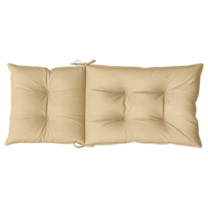 Stoelkussens Hoge Rug Stof Gemêleerd Beige