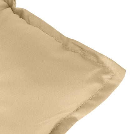 Stoelkussens Hoge Rug Stof Gemêleerd Beige
