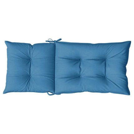 Stoelkussens Hoge Rug Stof Gemêleerd Blauw