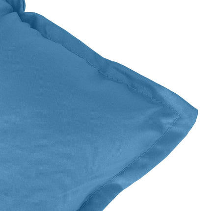 Stoelkussens Hoge Rug Stof Gemêleerd Blauw