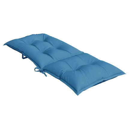 Stoelkussens Hoge Rug Stof Gemêleerd Blauw