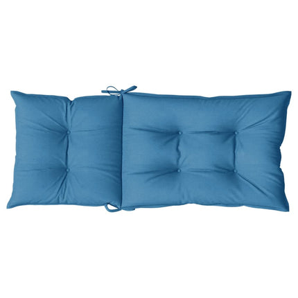 Stoelkussens Hoge Rug Stof Gemêleerd Blauw