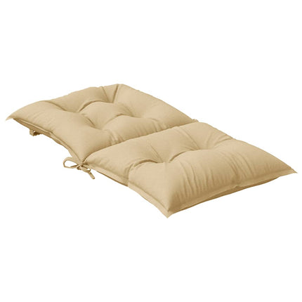 Stoelkussens Lage Rug Stof Gemêleerd Beige