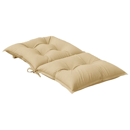 Stoelkussens Lage Rug Stof Gemêleerd Beige