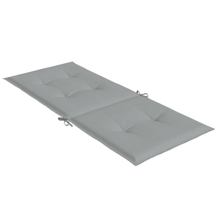 Stoelkussens Hoge Rug Stof Lichtgrijs