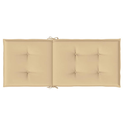 Stoelkussens Hoge Rug Stof Gemêleerd Beige