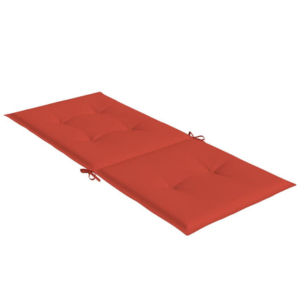 Stoelkussens Hoge Rug Stof Gemêleerd Rood