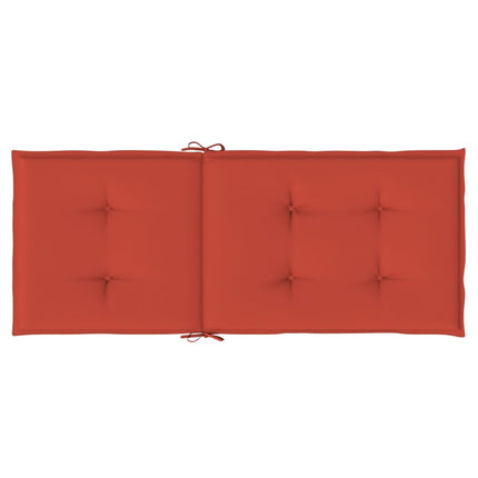 Stoelkussens Hoge Rug Stof Gemêleerd Rood