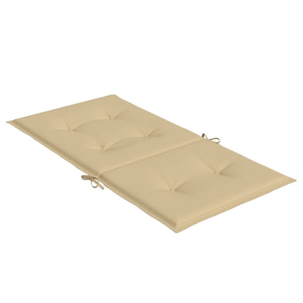 Stoelkussens Lage Rug Stof Gemêleerd Beige