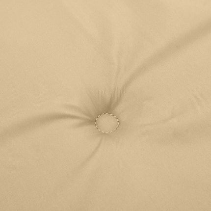 Stoelkussens Lage Rug Stof Gemêleerd Beige