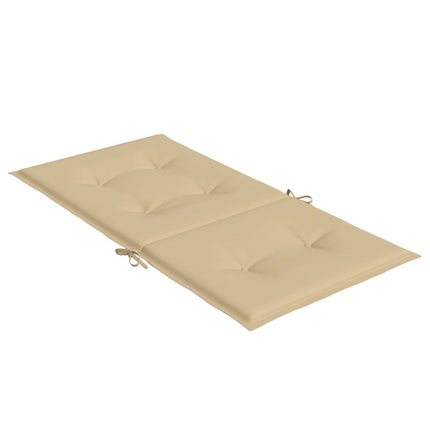 Stoelkussens Lage Rug Stof Gemêleerd Beige