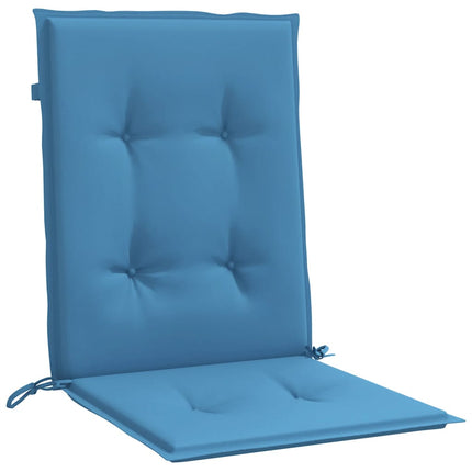 Stoelkussens Lage Rug Stof Gemêleerd Blauw